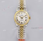 Superclone EW Factory Rolex Datejust 31 White Face Two Tone Jubilee Watch 